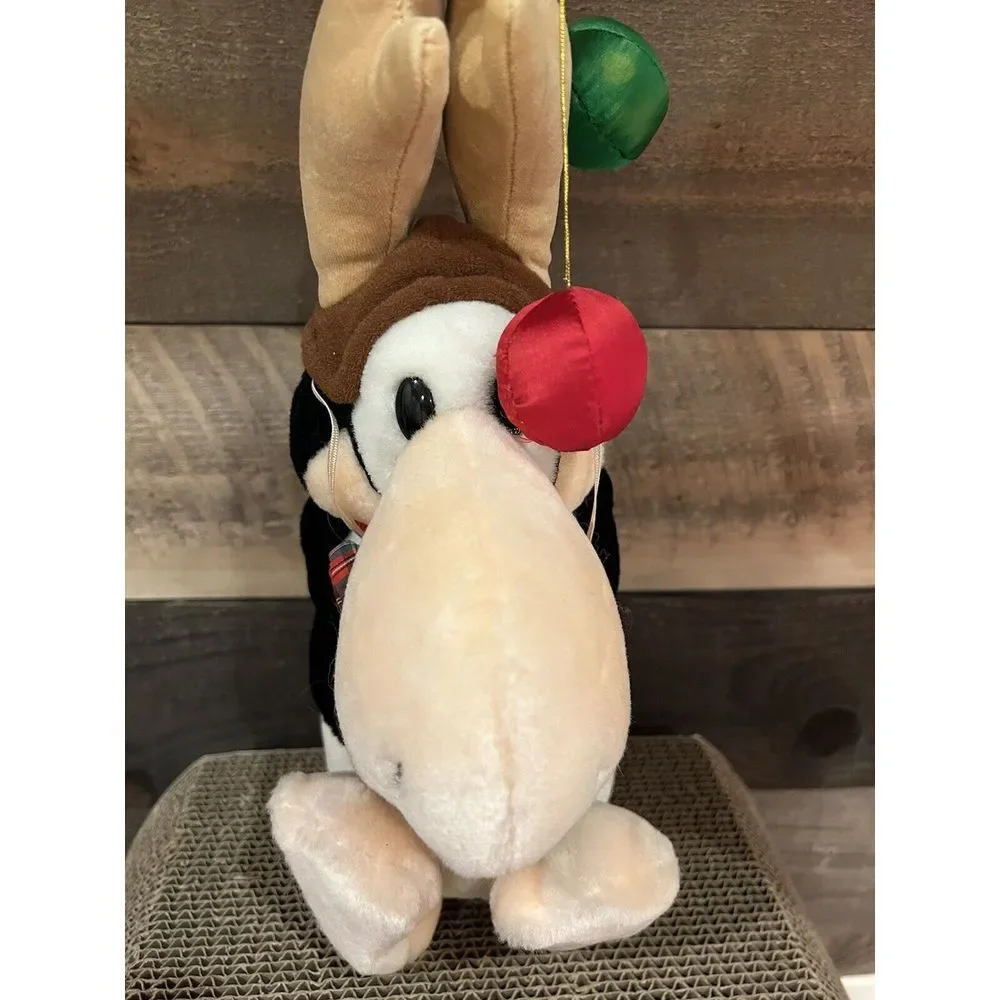 Vintage 1985 DAKIN OPUS‎ REINDEER THE PENGUIN CHRISTMAS PHASE 16